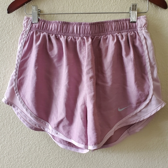 🥳HP!🥳 Nike | Dri-Fit Mauve Pink Mesh Athletic Drawstring Workout Shorts • M - Picture 4 of 15